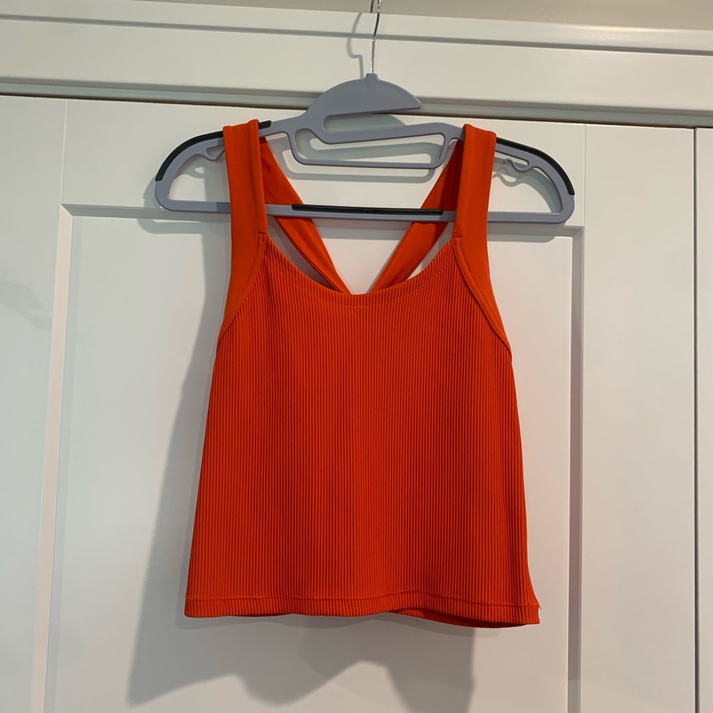 Orange Athleta Horizon Tank